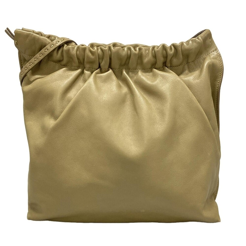 The Row Beige Leather Shoulder Bag #371781T11B